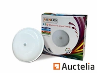 4 x plafondlamp (rond) met sensor 20w - 6500k koud wit - afbeelding 4 van  4