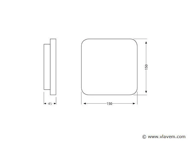 4 x plastra square wand armaturen - afbeelding 5 van  7