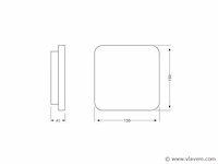 4 x plastra square wand armaturen - afbeelding 5 van  7