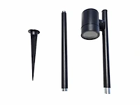 4 x prikspot tuinlamp gu10 fitting 60cm zwart draaibaar waterdicht - afbeelding 6 van  7
