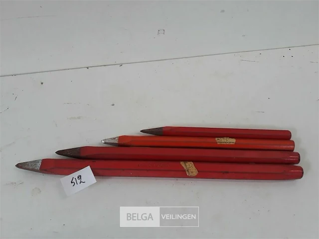 4 x puntbeitel 20-35 cm - afbeelding 1 van  3