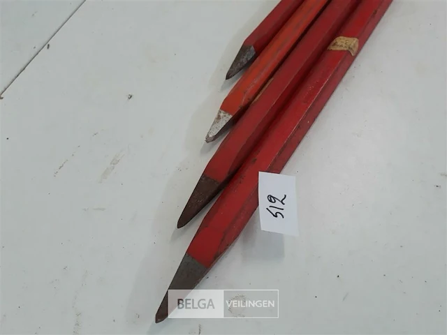 4 x puntbeitel 20-35 cm - afbeelding 3 van  3
