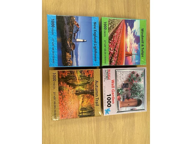 4 x puzzel - 1000 stuks - puzzle passion - afbeelding 1 van  5