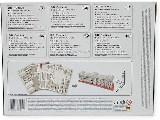 4 x puzzel 3d - 4 verschillende 3d-puzzels - afbeelding 3 van  6