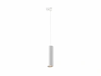 4 x railspot gu10 decoratief hanglamp cilinder 24cm zand wit - afbeelding 5 van  6