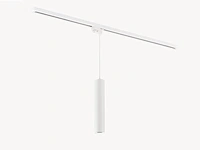 4 x railspot gu10 decoratief hanglamp cilinder 24cm zand wit - afbeelding 1 van  6