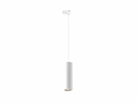 4 x railspot gu10 decoratief hanglamp cilinder 24cm zand wit - afbeelding 5 van  6