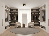 4 x rond gu10 opbouwspot armatuur triple cilinder zand zwart en goud draaibaar - afbeelding 3 van  8