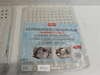 4 x rubber gootsteenmat 31x26 cm - afbeelding 3 van  3