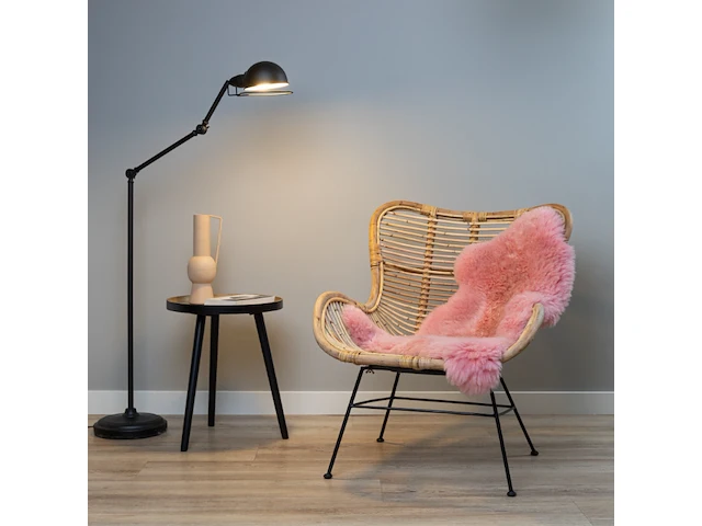 4 x schapenvacht - extra zacht - 50 x 90 cm. - roze - afbeelding 3 van  5