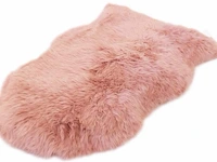 4 x schapenvacht - extra zacht - 50 x 90 cm. - roze - afbeelding 5 van  5