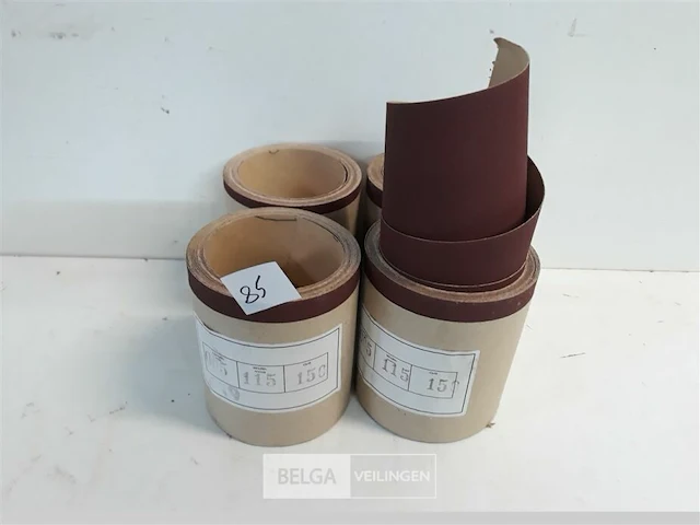 4 x schuurpapier op rol 115mm x 5m k150 - afbeelding 2 van  3