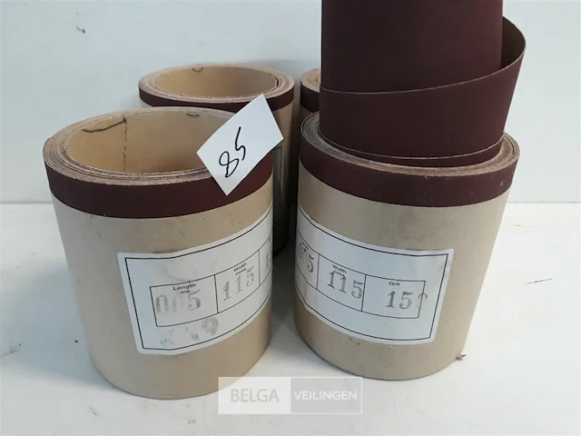 4 x schuurpapier op rol 115mm x 5m k150 - afbeelding 3 van  3