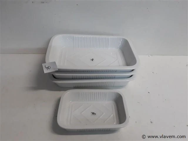 4 x serveerschaal 1 x 17 cm 3 x 27 cm - afbeelding 1 van  2