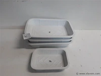4 x serveerschaal 1 x 17 cm 3 x 27 cm - afbeelding 1 van  2