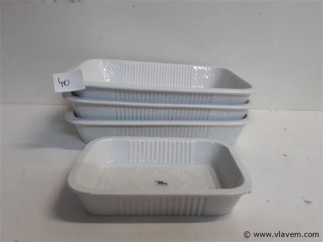 4 x serveerschaal 1 x 17 cm 3 x 27 cm - afbeelding 2 van  2