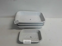 4 x serveerschaal 1 x 17 cm 3 x 27 cm - afbeelding 1 van  3
