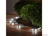 4 x solar 4 lichts led grond spot zwart - afbeelding 5 van  8