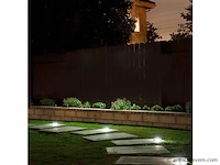 4 x solar 4 lichts led grond spot zwart - afbeelding 6 van  8
