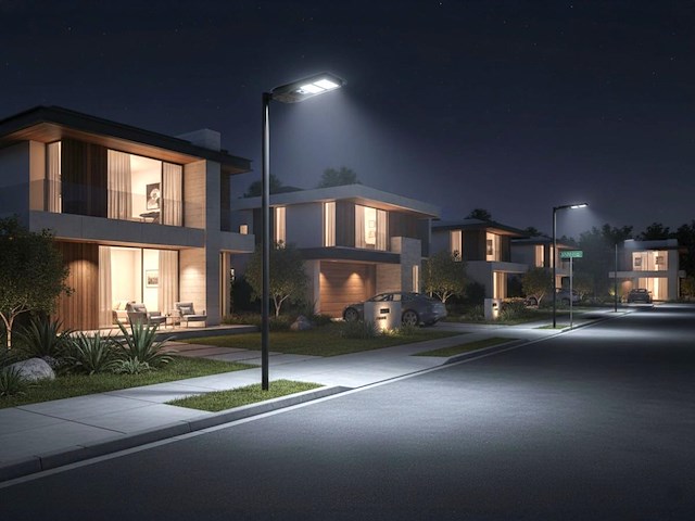 4 x solar 750lm led straatverlichting sensor en afstandsbediening - afbeelding 1 van  8