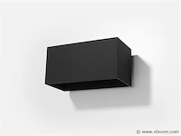 4 x solo brick wall lamp zwart - afbeelding 2 van  5