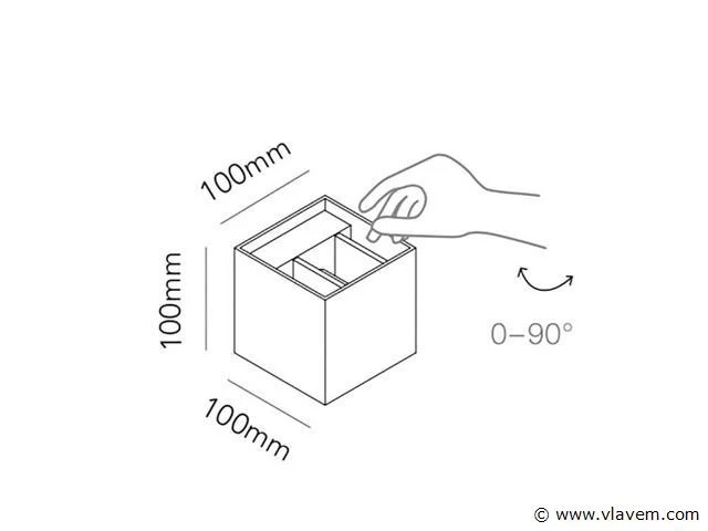 4 x solo cube motion wand armaturen koper - afbeelding 4 van  5