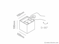 4 x solo cube motion wand armaturen wit - afbeelding 6 van  7