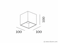 4 x solo cube plafond spot zwart - afbeelding 6 van  7