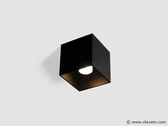 4 x solo cube plafond spot zwart - afbeelding 7 van  7