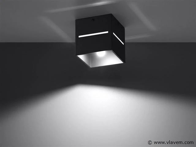 4 x solo cube split plafond spots zwart - afbeelding 1 van  5