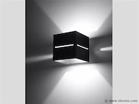4 x solo cube split wand armatuur zwart - afbeelding 1 van  4