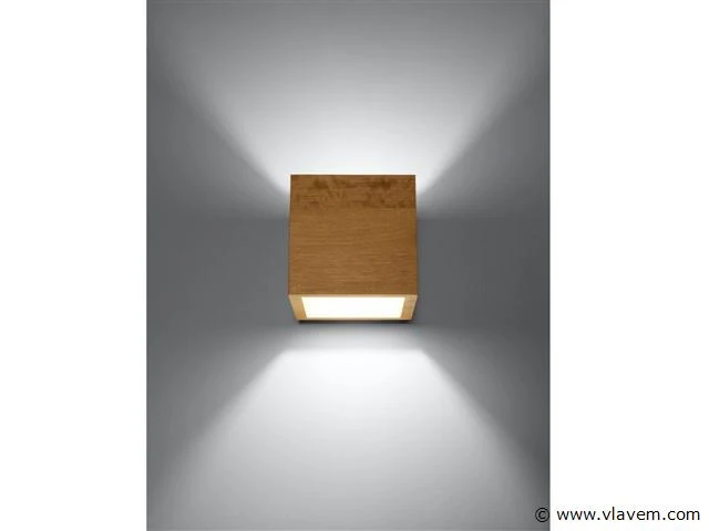 4 x solo cube wood wand armatuur - afbeelding 1 van  6