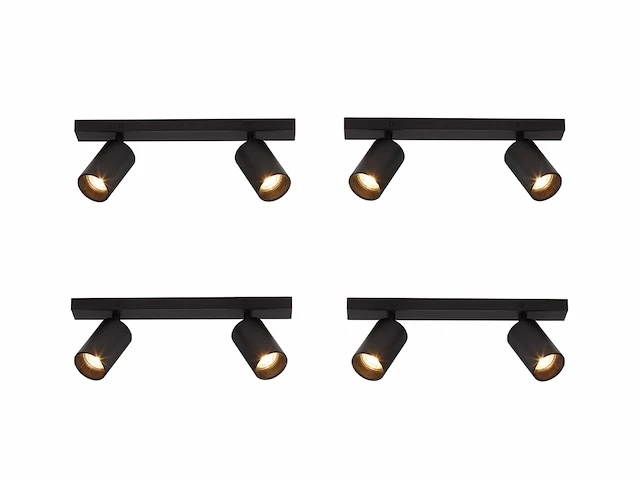 4 x solo focus plafond 2.0 armatuur zwart - afbeelding 8 van  8