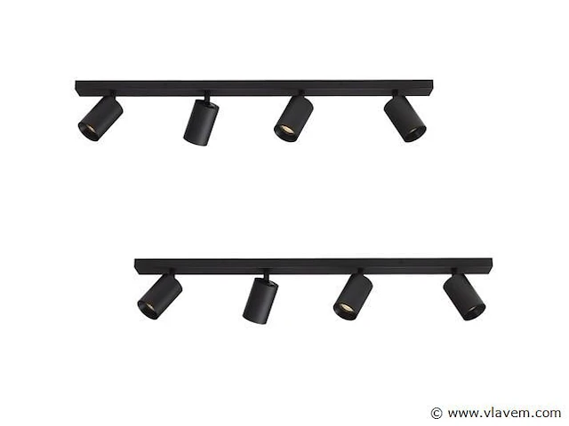 4 x solo focus plafond 4.0 armatuur zwart - afbeelding 1 van  9