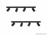 4 x solo focus plafond 4.0 armatuur zwart - afbeelding 1 van  9