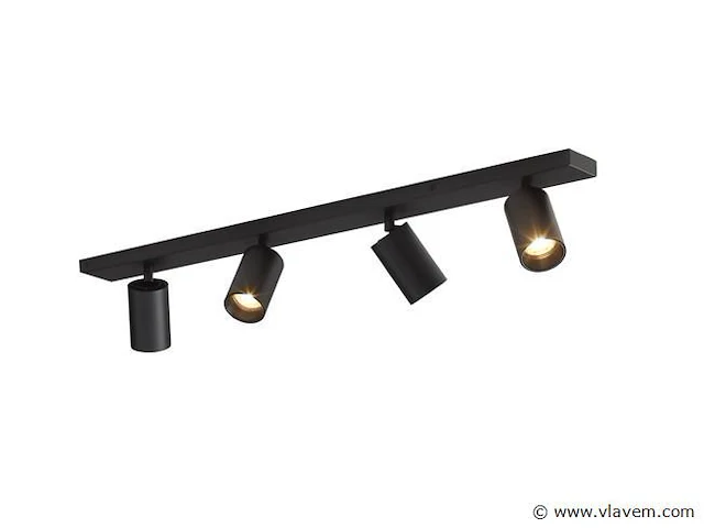 4 x solo focus plafond 4.0 armatuur zwart - afbeelding 3 van  9