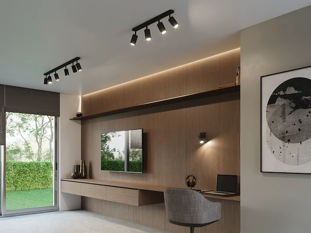 4 x solo focus plafond 4.0 armatuur zwart - afbeelding 6 van  8