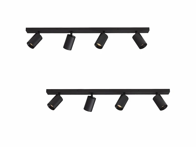 4 x solo focus plafond 4.0 armatuur zwart - afbeelding 8 van  8