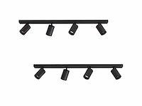 4 x solo focus plafond 4.0 armatuur zwart - afbeelding 8 van  8