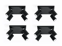 4 x solo focus quad armatuur zwart - afbeelding 4 van  5