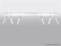 4 x solo tube benton plafond armaturen - afbeelding 1 van  5