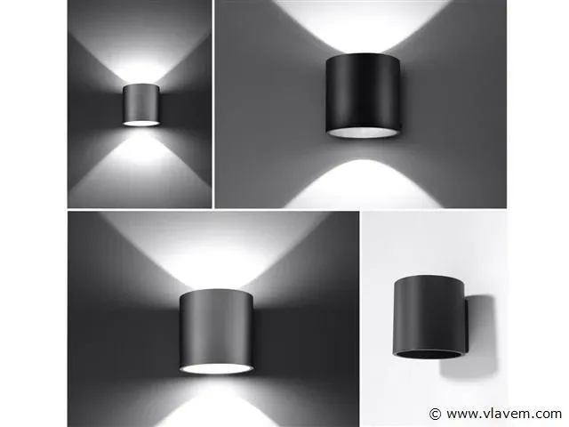 4 x solo tube wand armaturen zwart - afbeelding 3 van  4