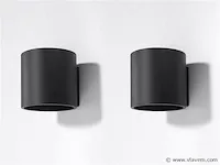 4 x solo tube wand armaturen zwart - afbeelding 4 van  4