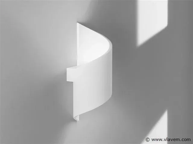 4 x spiral design wand lamp wit - afbeelding 2 van  4