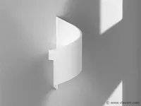 4 x spiral design wand lamp wit - afbeelding 2 van  4