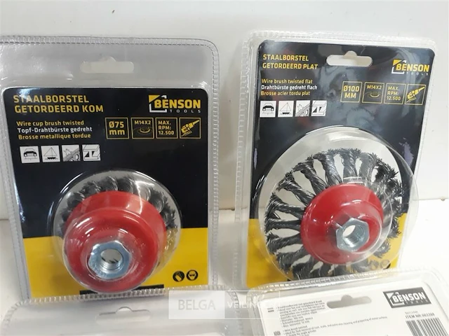 4 x staalborstel haakse slijper 2 assorti - afbeelding 3 van  3