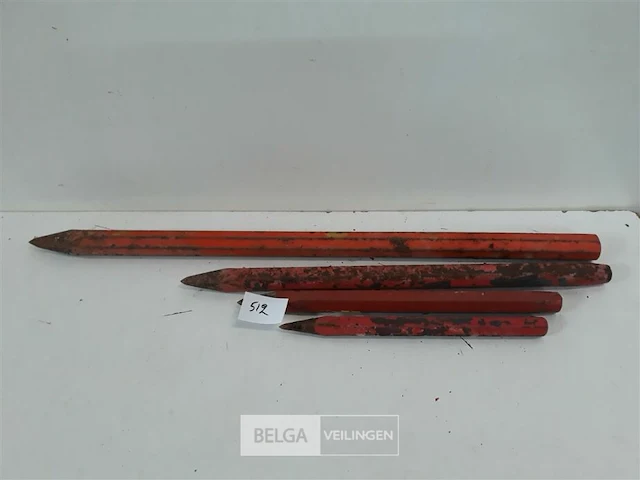4 x steenbeitel punt 20-50 cm - afbeelding 2 van  3
