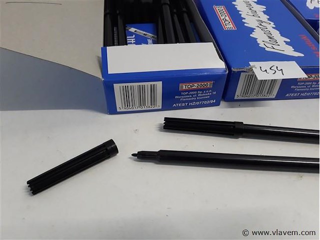 4 x stift zwart 12 stuks - afbeelding 2 van  2