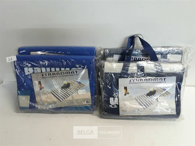4 x strandmat draagbaar inklapbaar - afbeelding 1 van  3