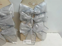 4 x strik zilver 3 stuks 14 cm - afbeelding 3 van  3
